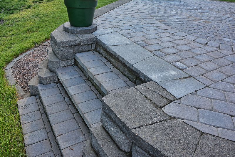 Steps with Paver Treads